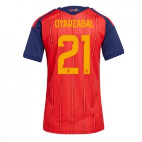 Spania Mikel Oyarzabal #21 Hjemme skjorte til dame VM 2026 Kortermet